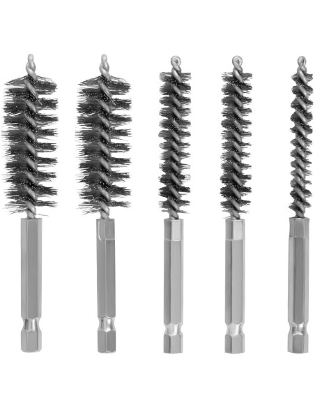 Kotelių šepečiai nailono plieno žalvaris 1/4'' - 38 el. Kotelių šepečiai nailono plieno žalvaris 1/4'' - 38 el.