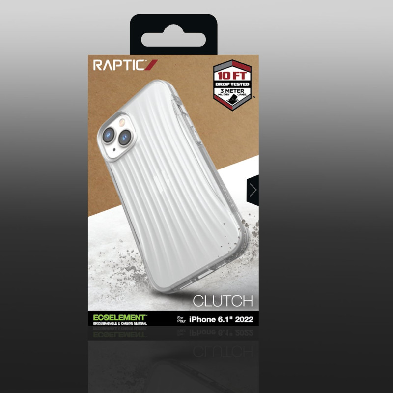 Raptic X-Doria Clutch Case iPhone 14 skaidrus galinis dangtelis