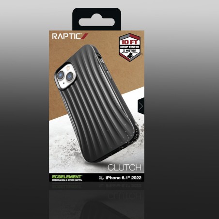 Raptic X-Doria Clutch Case iPhone 14 galinis dangtelis juodas Raptic X-Doria Clutch Case iPhone 14 galinis dangtelis juodas