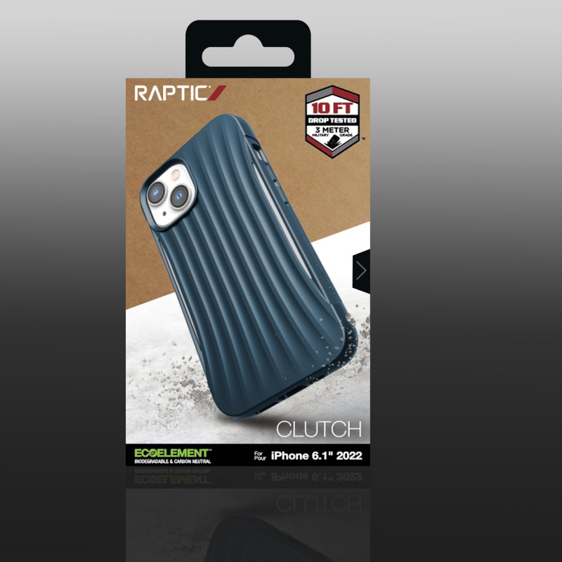 Raptic X-Doria Clutch Case iPhone 14 mėlynas galinis dangtelis