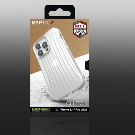 „Raptic X-Doria Clutch Case iPhone 14 Pro“ permatomas galinis dangtelis „Raptic X-Doria Clutch Case iPhone 14 Pro“ permatomas galinis dangtelis