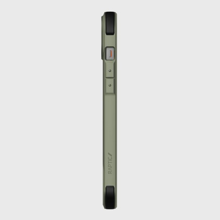 Raptic X-Doria Fort Case iPhone 14 dėklas su MagSafe šarvuotu dangteliu žalios spalvos Raptic X-Doria Fort Case iPhone 14 dėklas su MagSafe šarvuotu dangteliu žalios spalvos