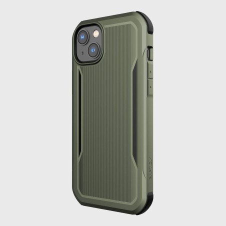 Raptic X-Doria Fort Case iPhone 14 dėklas su MagSafe šarvuotu dangteliu žalios spalvos Raptic X-Doria Fort Case iPhone 14 dėklas su MagSafe šarvuotu dangteliu žalios spalvos