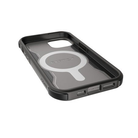 Raptic X-Doria Fort Case iPhone 14 dėklas su MagSafe šarvuotu dangteliu juodu