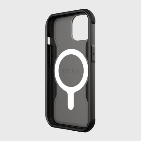 Raptic X-Doria Fort Case iPhone 14 dėklas su MagSafe šarvuotu dangteliu juodu