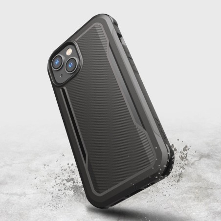 Raptic X-Doria Fort Case iPhone 14 dėklas su MagSafe šarvuotu dangteliu juodu