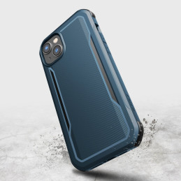 Raptic X-Doria Fort Case iPhone 14 dėklas su MagSafe šarvuotu dangteliu mėlynos spalvos