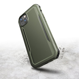 Raptic X-Doria Fort Case iPhone 14 Plus dėklas su MagSafe šarvuotu dangteliu žalios spalvos