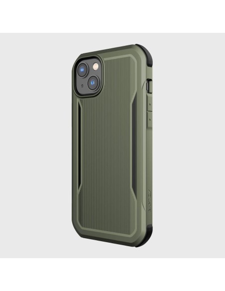 Raptic X-Doria Fort Case iPhone 14 Plus dėklas su MagSafe šarvuotu dangteliu žalios spalvos Raptic X-Doria Fort Case iPhone 14 Plus dėklas su MagSafe šarvuotu dangteliu žalios spalvos