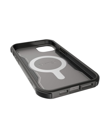 Raptic X-Doria Fort Case iPhone 14 Plus dėklas su MagSafe šarvuotu dangteliu juodu