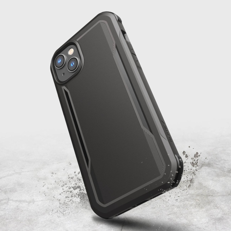 Raptic X-Doria Fort Case iPhone 14 Plus dėklas su MagSafe šarvuotu dangteliu juodu