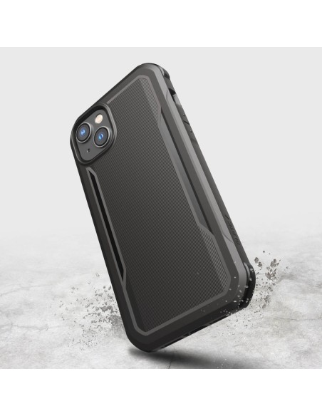 Raptic X-Doria Fort Case iPhone 14 Plus dėklas su MagSafe šarvuotu dangteliu juodu