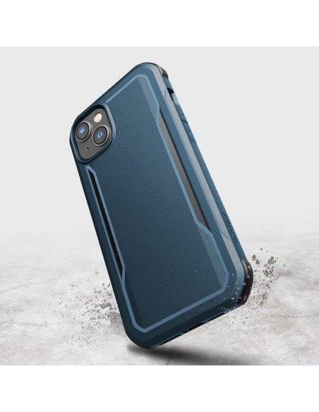 Raptic X-Doria Fort Case iPhone 14 Plus dėklas su MagSafe šarvuotu dangteliu mėlynos spalvos Raptic X-Doria Fort Case iPhone 14 Plus dėklas su MagSafe šarvuotu dangteliu mėlynos spalvos