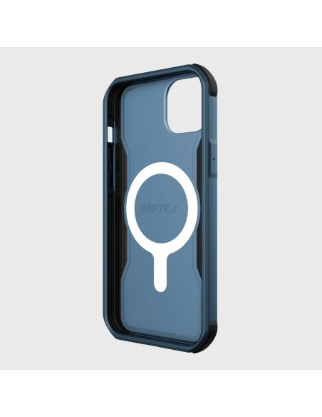 Raptic X-Doria Fort Case iPhone 14 Plus dėklas su MagSafe šarvuotu dangteliu mėlynos spalvos Raptic X-Doria Fort Case iPhone 14 Plus dėklas su MagSafe šarvuotu dangteliu mėlynos spalvos