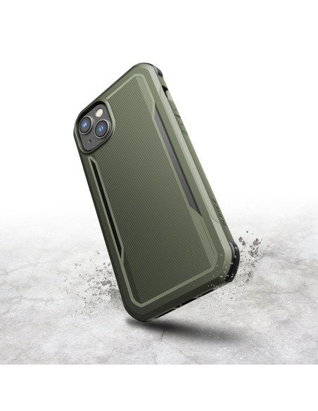 Raptic X-Doria Fort Case iPhone 14 Pro dėklas su MagSafe šarvuotu dangteliu žalios spalvos Raptic X-Doria Fort Case iPhone 14 Pro dėklas su MagSafe šarvuotu dangteliu žalios spalvos