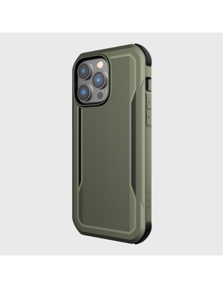 Raptic X-Doria Fort Case iPhone 14 Pro dėklas su MagSafe šarvuotu dangteliu žalios spalvos Raptic X-Doria Fort Case iPhone 14 Pro dėklas su MagSafe šarvuotu dangteliu žalios spalvos