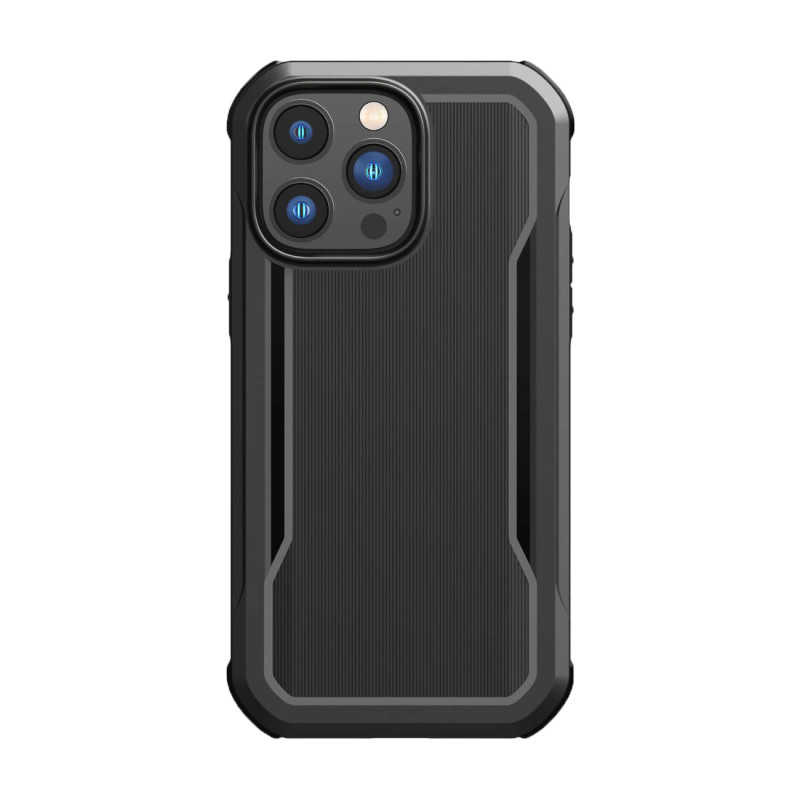 Raptic X-Doria Fort Case iPhone 14 Pro dėklas su MagSafe šarvuotu dangteliu juodu Raptic X-Doria Fort Case iPhone 14 Pro dėklas su MagSafe šarvuotu dangteliu juodu