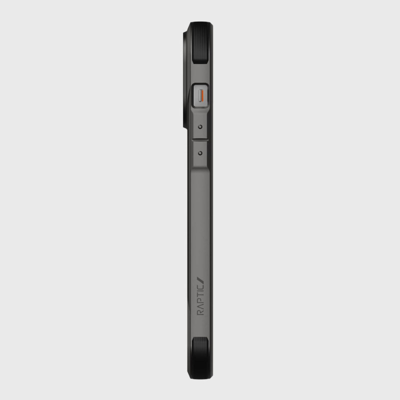Raptic X-Doria Fort Case iPhone 14 Pro dėklas su MagSafe šarvuotu dangteliu juodu