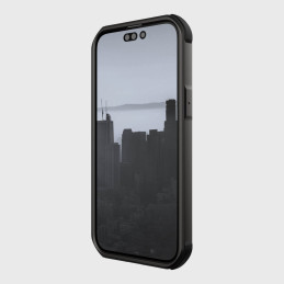 Raptic X-Doria Fort Case iPhone 14 Pro dėklas su MagSafe šarvuotu dangteliu juodu