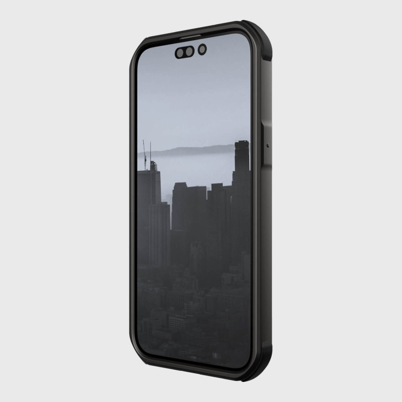 Raptic X-Doria Fort Case iPhone 14 Pro dėklas su MagSafe šarvuotu dangteliu juodu