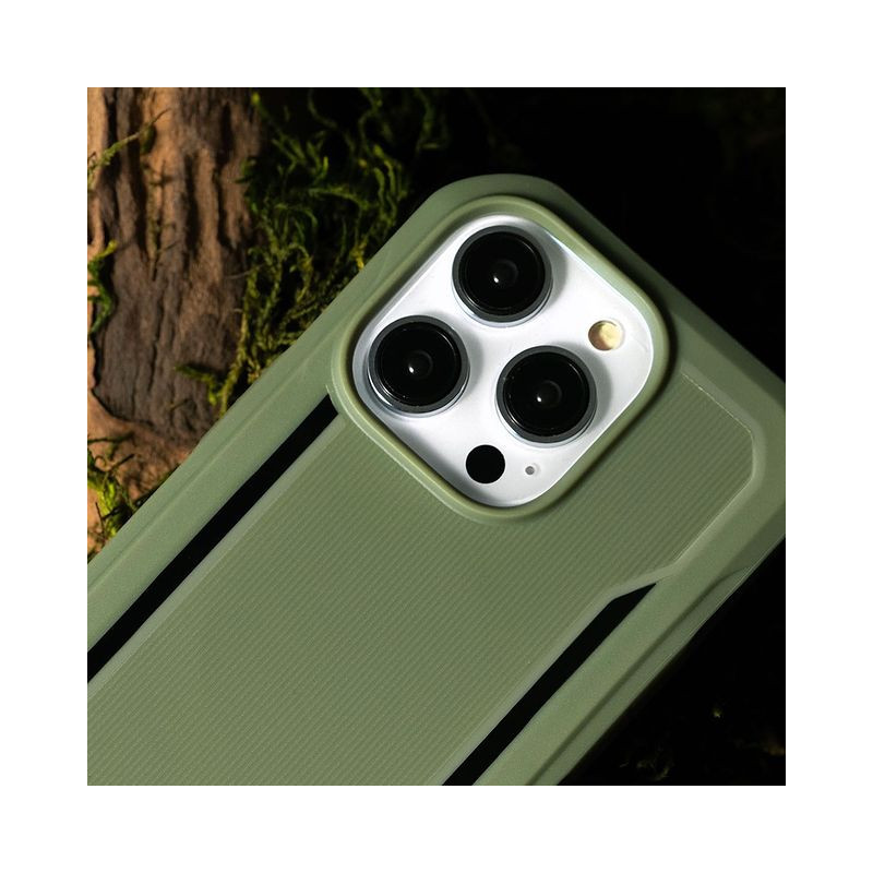 Raptic X-Doria Fort Case iPhone 14 Pro dėklas su MagSafe šarvuotu dangteliu juodu