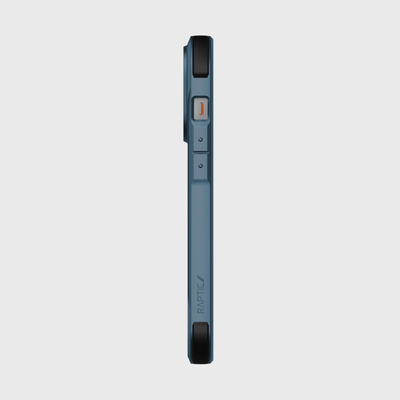 Raptic X-Doria Fort Case iPhone 14 Pro dėklas su MagSafe šarvuotu dangteliu mėlynos spalvos