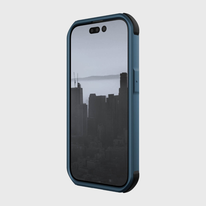 Raptic X-Doria Fort Case iPhone 14 Pro dėklas su MagSafe šarvuotu dangteliu mėlynos spalvos
