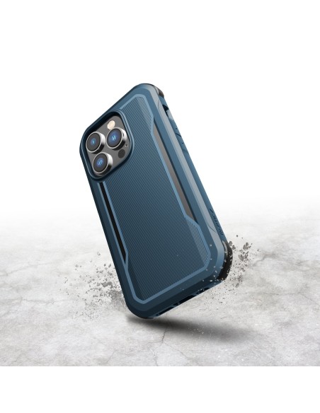 Raptic X-Doria Fort Case iPhone 14 Pro dėklas su MagSafe šarvuotu dangteliu mėlynos spalvos Raptic X-Doria Fort Case iPhone 14 Pro dėklas su MagSafe šarvuotu dangteliu mėlynos spalvos