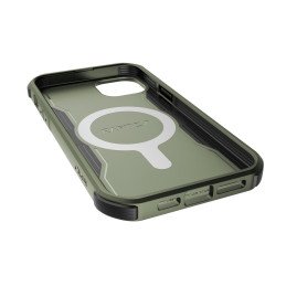 Raptic X-Doria Fort Case iPhone 14 Pro Max dėklas su MagSafe šarvuotu dangteliu žalios spalvos