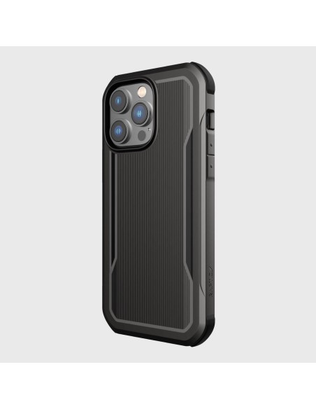 Raptic X-Doria Fort Case iPhone 14 Pro Max dėklas su MagSafe šarvuotu dangteliu juodu Raptic X-Doria Fort Case iPhone 14 Pro Max dėklas su MagSafe šarvuotu dangteliu juodu