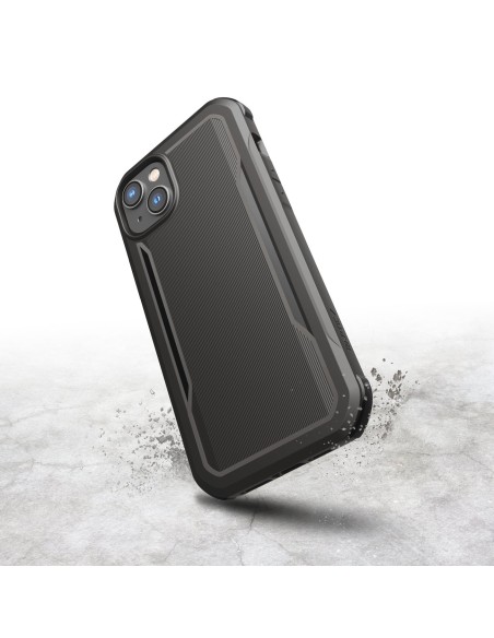 Raptic X-Doria Fort Case iPhone 14 Pro Max dėklas su MagSafe šarvuotu dangteliu juodu Raptic X-Doria Fort Case iPhone 14 Pro Max dėklas su MagSafe šarvuotu dangteliu juodu