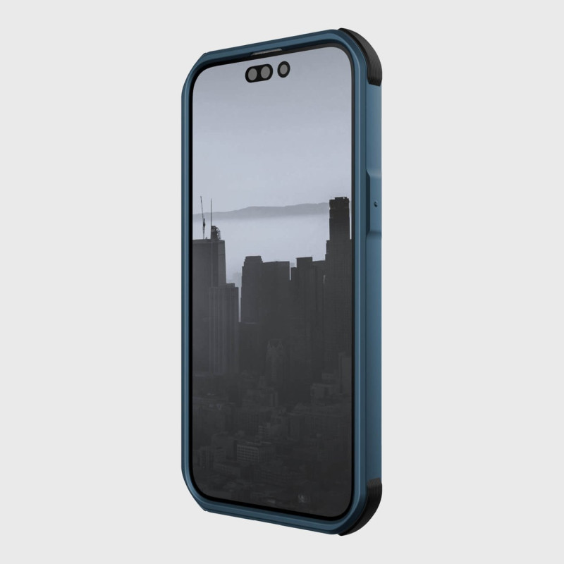 Raptic X-Doria Fort Case iPhone 14 Pro Max dėklas su MagSafe šarvuotu dangteliu mėlynos spalvos