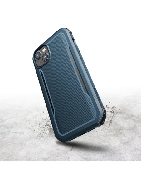 Raptic X-Doria Fort Case iPhone 14 Pro Max dėklas su MagSafe šarvuotu dangteliu mėlynos spalvos