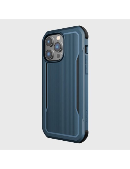 Raptic X-Doria Fort Case iPhone 14 Pro Max dėklas su MagSafe šarvuotu dangteliu mėlynos spalvos