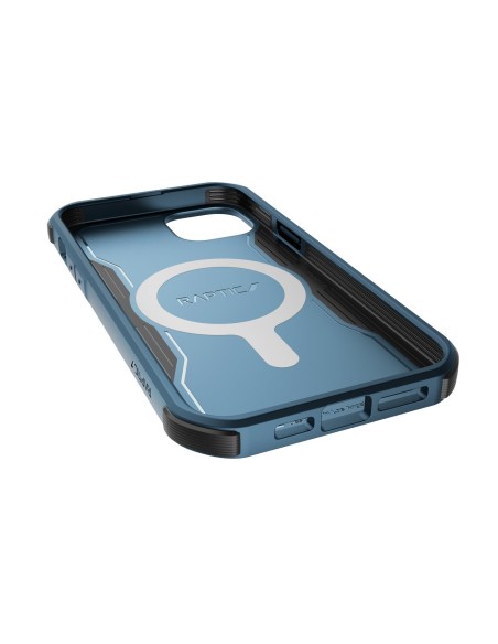 Raptic X-Doria Fort Case iPhone 14 Pro Max dėklas su MagSafe šarvuotu dangteliu mėlynos spalvos