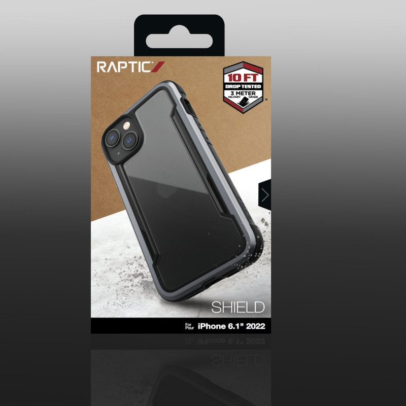 Raptic X-Doria Shield Case iPhone 14 šarvuotas dangtelis juodas