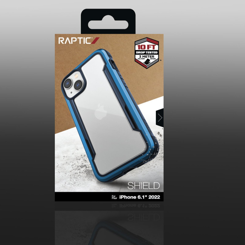 Raptic X-Doria Shield Case iPhone 14 šarvuotas dangtelis mėlynas