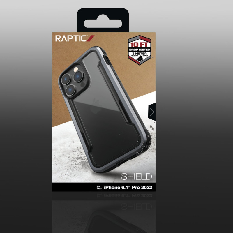 Raptic X-Doria Shield Case iPhone 14 Pro šarvuotas dangtelis juodas