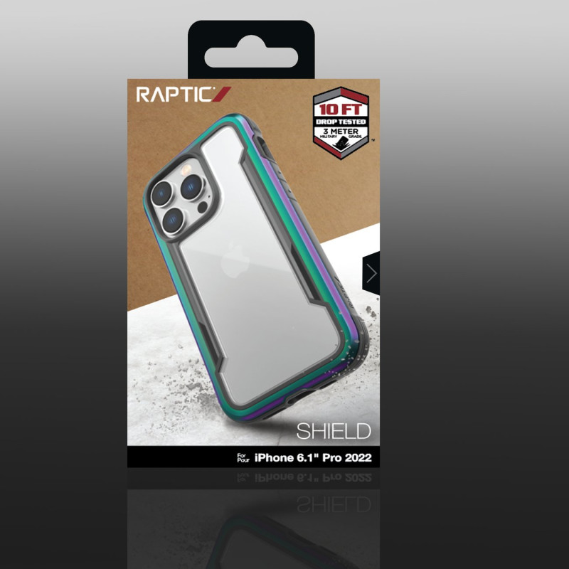 Raptic X-Doria Shield Dėklas, skirtas iPhone 14 Pro, opalinis šarvuotas dangtelis