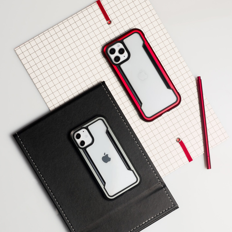 Raptic X-Doria Shield Dėklas, skirtas iPhone 14 Pro, opalinis šarvuotas dangtelis