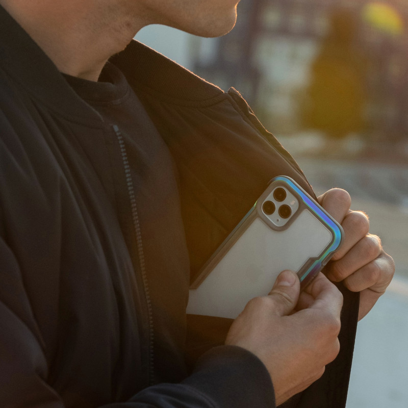 Raptic X-Doria Shield Dėklas, skirtas iPhone 14 Pro, opalinis šarvuotas dangtelis