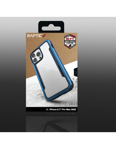 Raptic X-Doria Shield Case iPhone 14 Pro Max šarvuotas dangtelis mėlynas Raptic X-Doria Shield Case iPhone 14 Pro Max šarvuotas dangtelis mėlynas