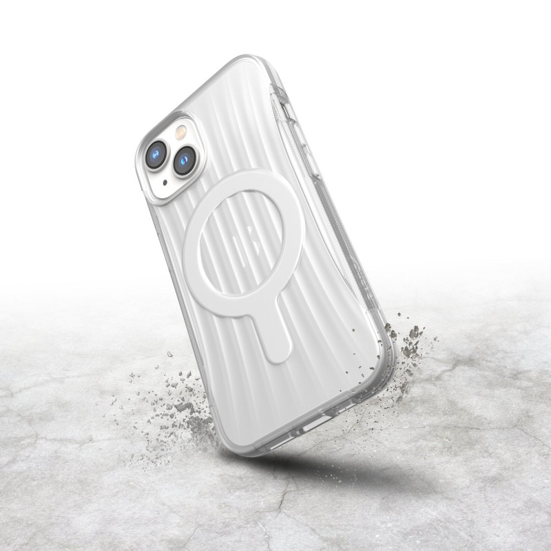 Raptic X-Doria Clutch Built Case iPhone 14 dėklas su skaidriu MagSafe galiniu dangteliu