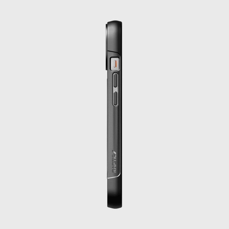 Raptic X-Doria Clutch Built Case iPhone 14 dėklas su MagSafe galiniu dangteliu juodu