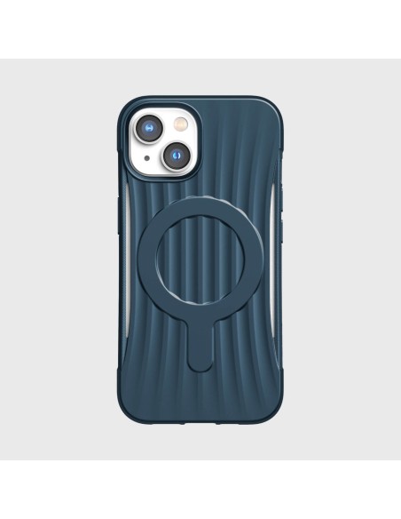 Raptic X-Doria Clutch Built Case iPhone 14 dėklas su MagSafe galiniu dangteliu mėlynos spalvos Raptic X-Doria Clutch Built Case iPhone 14 dėklas su MagSafe galiniu dangteliu mėlynos spalvos