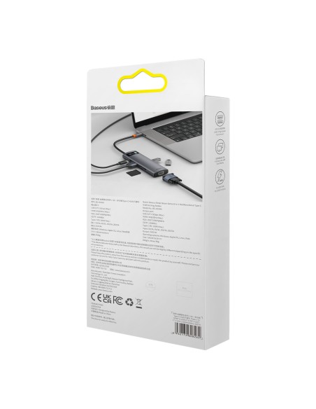 HUB 8in1 prijungimo stotis USB-C 1xHDMI 3xUSB 3.2 1xPower Delivery SD kortelių skaitytuvas TF kortelių skaitytuvas VGA pilka HUB 8in1 prijungimo stotis USB-C 1xHDMI 3xUSB 3.2 1xPower Delivery SD kortelių skaitytuvas TF kortelių skaitytuvas VGA pilka
