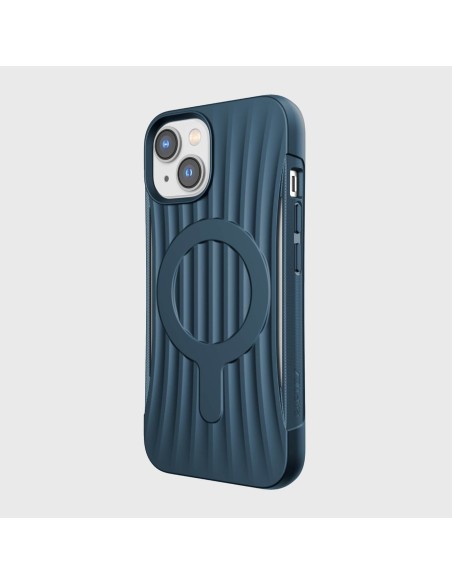 Raptic X-Doria Clutch Built Case iPhone 14 dėklas su MagSafe galiniu dangteliu mėlynos spalvos Raptic X-Doria Clutch Built Case iPhone 14 dėklas su MagSafe galiniu dangteliu mėlynos spalvos