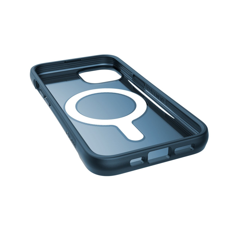 Raptic X-Doria Clutch Built Case iPhone 14 dėklas su MagSafe galiniu dangteliu mėlynos spalvos