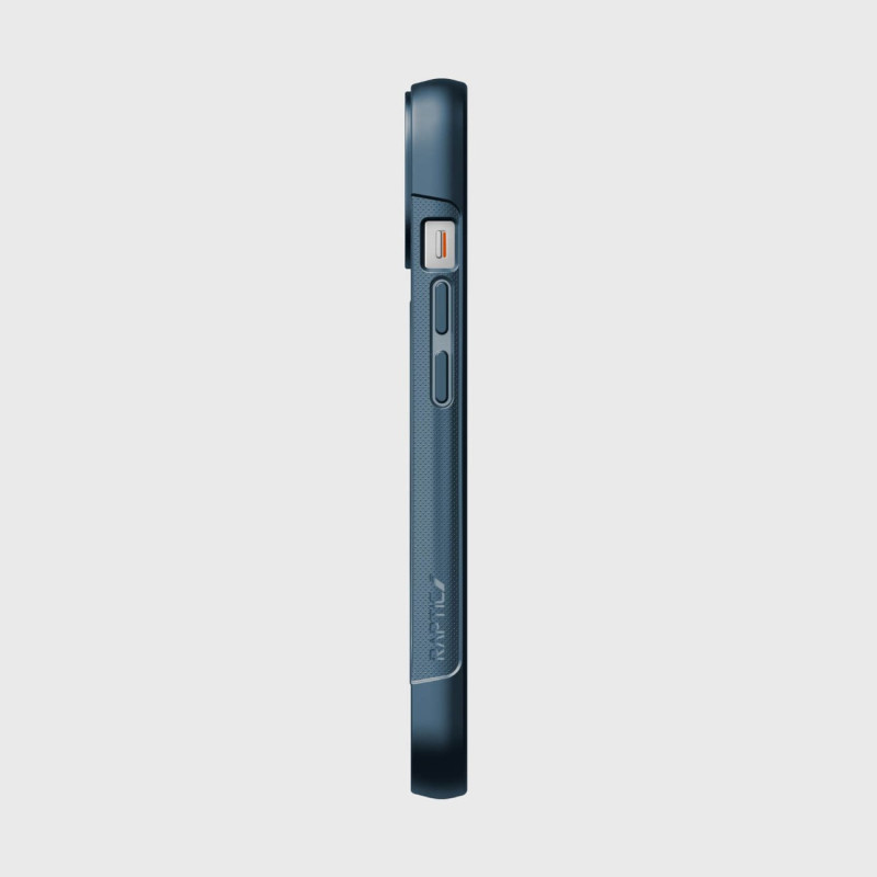 Raptic X-Doria Clutch Built Case iPhone 14 dėklas su MagSafe galiniu dangteliu mėlynos spalvos