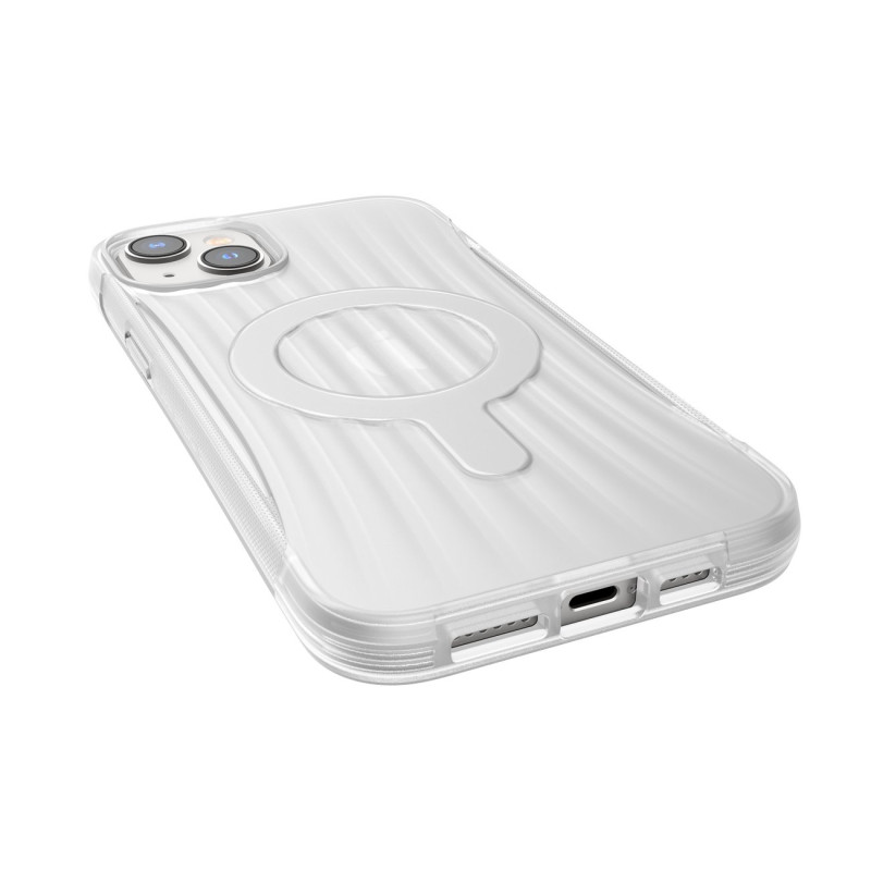 Raptic X-Doria Clutch Built Case iPhone 14 Plus dėklas su skaidriu MagSafe galiniu dangteliu